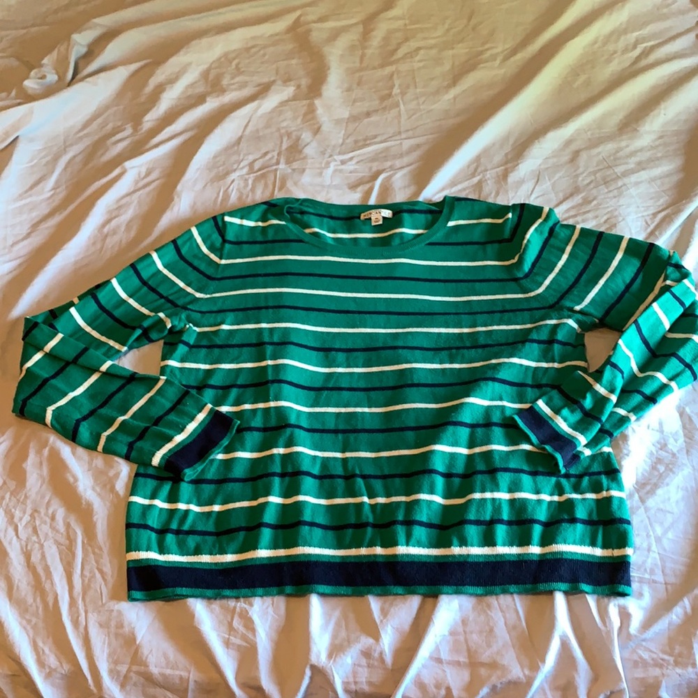 JCREW FACTORY XL STRIPE SWEATER